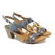 Sandale femei - piele - bleumarin - SM113840