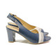 Sandale femei - piele - bleumarin - SM113850