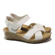 Sandale femei - piele - alb - SM113861