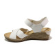 Sandale femei - piele - alb - SM113861