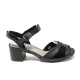 Sandale femei - piele - negri - SM113858