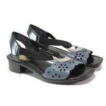 Sandale femei - piele - bleumarin - SM113870