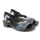 Sandale femei - piele - bleumarin - SM113870