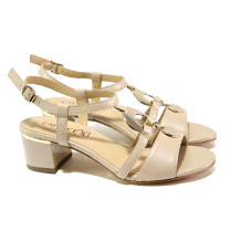 Sandale femei - piele - bej - SM113862