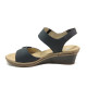 Sandale femei - piele - bleumarin - SM113878