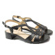 Sandale femei - piele - negri - SM113911