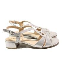 Sandale femei - piele - argint - SM113912