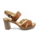 Sandale femei - piele - maro - SM114194