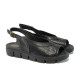 Sandale femei - piele naturală - negru - SM116091