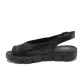 Sandale femei - piele naturală - negru - SM116091