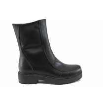 Ghete femei - piele naturală - negru - SM116471