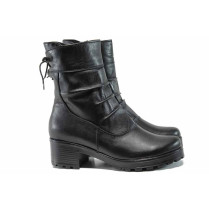 Ghete femei - piele naturală - negru - SM116472