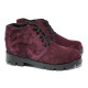 Ghete femei - velur natural - bordeaux - SM116469