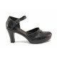 Sandale femei - piele naturală - negru - SM115817