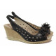 Sandale femei - piele naturală - negru - SM115865