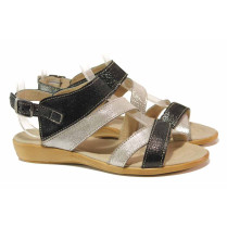 Sandale femei - piele naturală - negru - SM115906