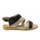 Sandale femei - piele naturală - negru - SM115906