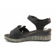 Sandale femei - piele naturală - negru - SM115875