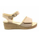 Sandale femei - piele naturală - bej - SM115874