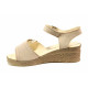 Sandale femei - piele naturală - bej - SM115874