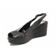 Sandale femei - piele naturală - negru - SM115871