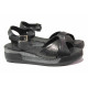 Sandale femei - piele naturală - negru - SM115852