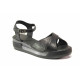 Sandale femei - piele naturală - negru - SM115852