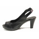 Sandale femei - piele naturală - negru - SM115851