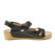 Sandale femei - piele naturală - negru - SM115854