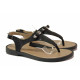 Sandale femei - piele naturală - negru - SM115847