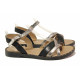 Sandale femei - piele naturală - negru - SM115843