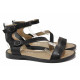 Sandale femei - piele naturală - negru - SM115842