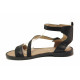 Sandale femei - piele naturală - negru - SM115842