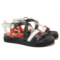 Sandale femei - piele naturală - negru - SM115957