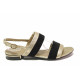 Sandale femei - piele naturală - negru - SM115971