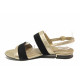 Sandale femei - piele naturală - negru - SM115971