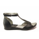 Sandale femei - piele naturală - negru - SM115910