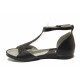 Sandale femei - piele naturală - negru - SM115910