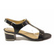 Sandale femei - piele naturală - negru - SM115941