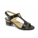 Sandale femei - piele naturală - negru - SM115941