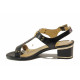 Sandale femei - piele naturală - negru - SM115941