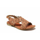 Sandale femei - piele naturală - coral - SM115915