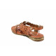 Sandale femei - piele naturală - coral - SM115915