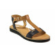 Sandale femei - piele naturală - maro - SM115946