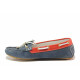 Mocasini - velur natural - albastru - SM115951