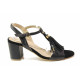 Sandale femei - piele naturală - negru - SM116057