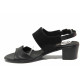 Sandale femei - piele naturală - negru - SM116067