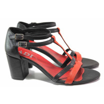 Sandale femei - piele naturală - negru - SM116165