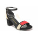 Sandale femei - velur - negru - SM116183