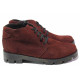 Ghete femei - velur natural - bordeaux - SM116501